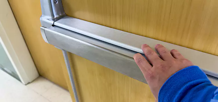Installing a Push Bar on a Door Sheridan